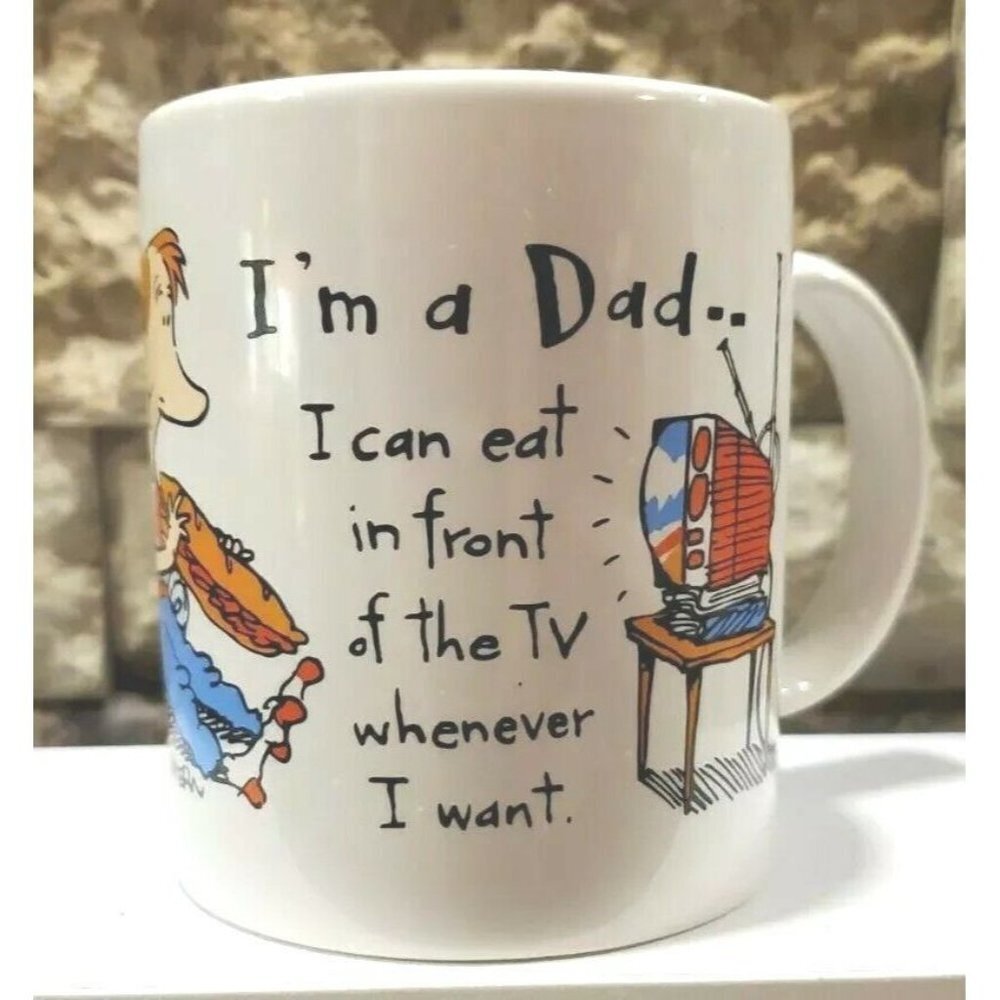 VTG Hallmark Shoebox Greetings Funny Coffee Mug " I'm a Dad..